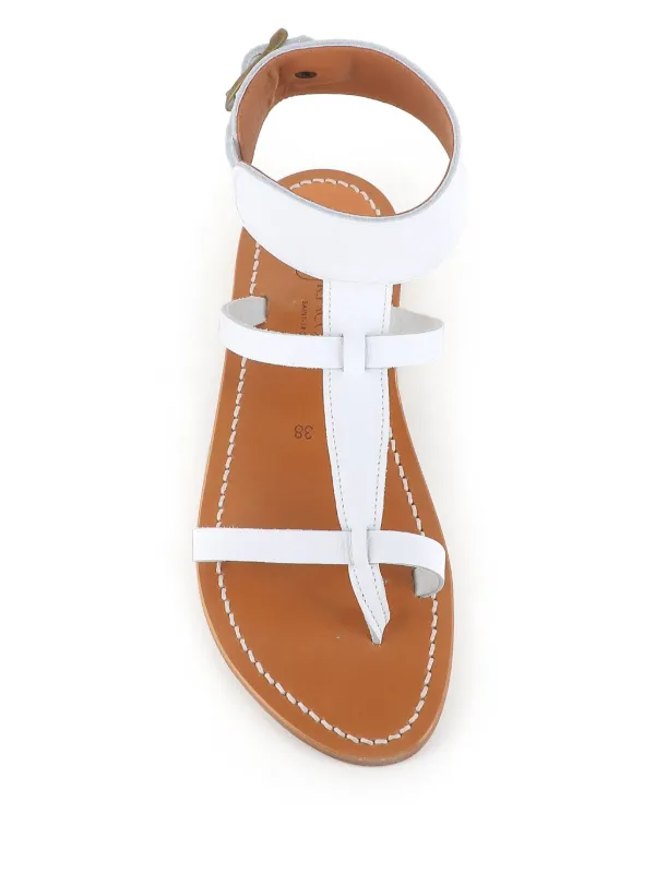 サンダル・ミュール K Jacques 'Caravelle' sandals black leather Caravelle sandals K.JACQUES