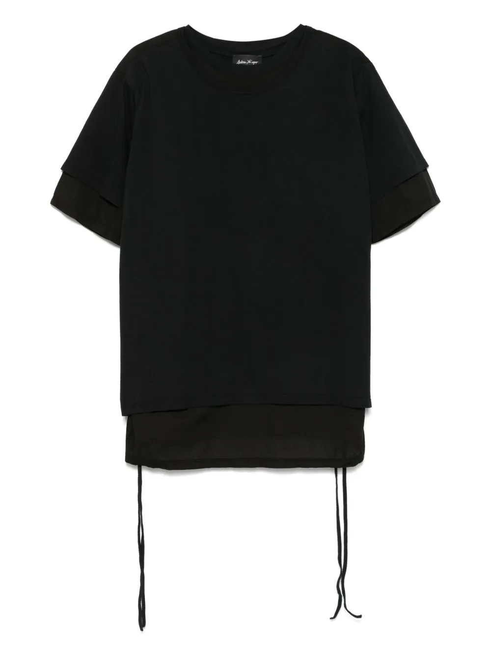 Andrea Ya'aqov double-layer T-shirt | Black | Image 1