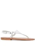 K. Jacques Dionysos decorative-strap flat sandals - White