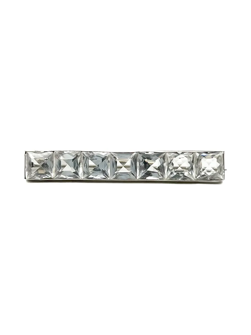 Jennifer Gibson Jewellery 1920s クリスタル ブローチ - シルバートーン Jennifer Gibson Jewellery 1920s クリスタル ブローチ - シルバートーン
