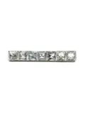 Jennifer Gibson Jewellery 1920s crystal-embellished brooch - Silver