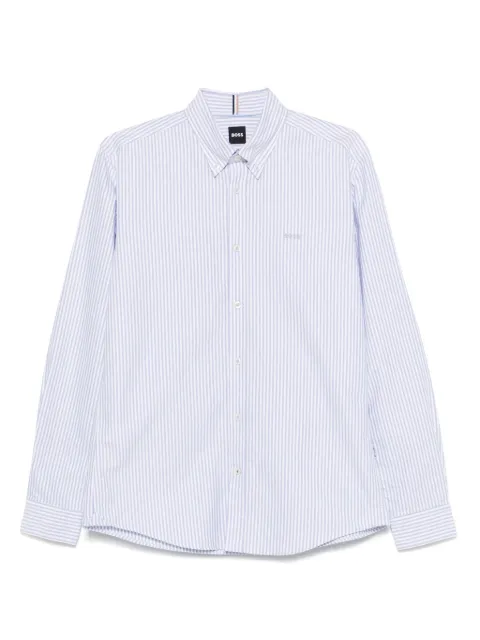 BOSS camisa con rayas estampadas