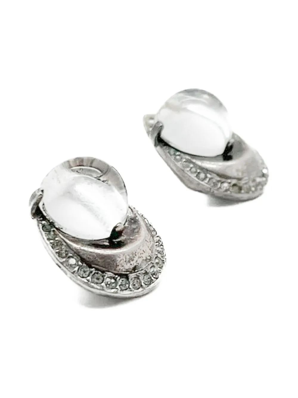 X Trifari By Alfred Philippe Pre-Owned 1940s Crown Earrings