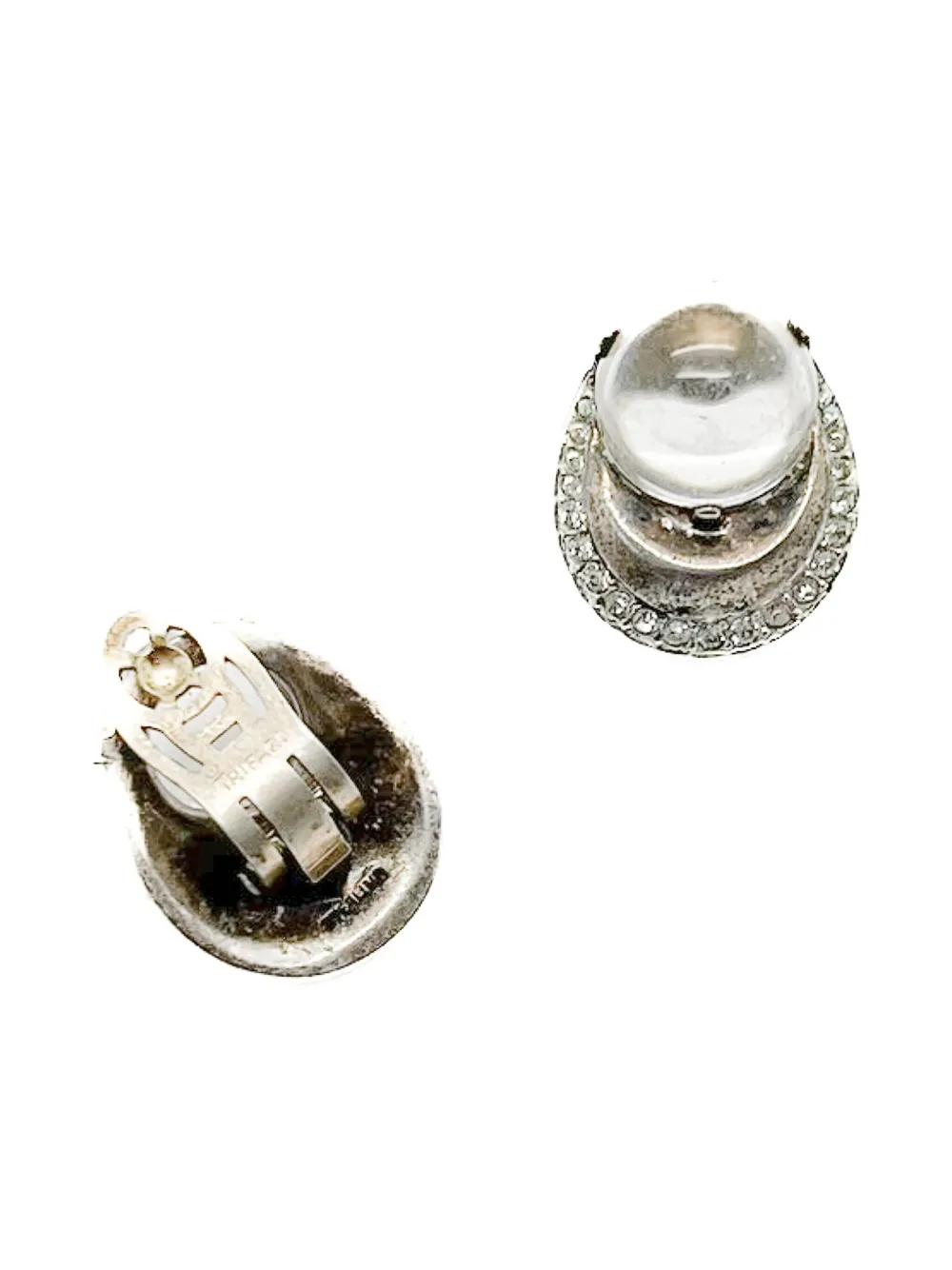 X Trifari By Alfred Philippe Pre-Owned 1940s Crown Earrings