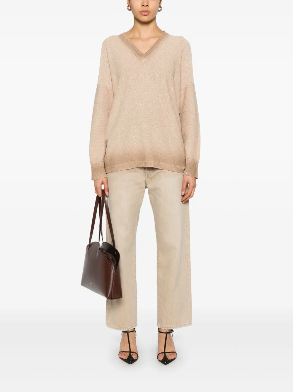 FABIANA FILIPPI SEQUIN-EMBELLISHED SWEATER