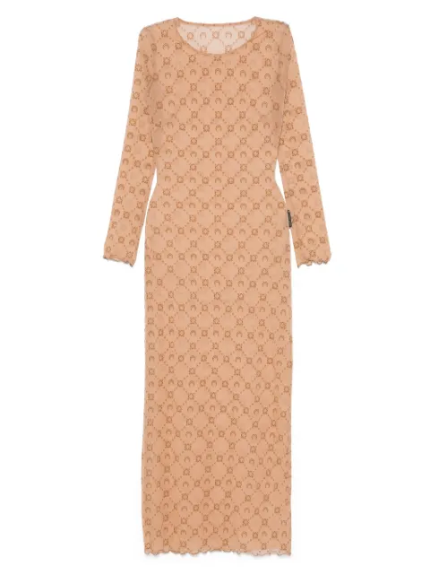 Marine Serre Moonogram mesh dress