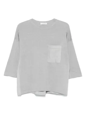 LE TRICOT PERUGIA 売れ筋商品|||ル トリコット ペルージャ Tシャツ トップス レディース Tops Grey LE TRICOT PERUGIA