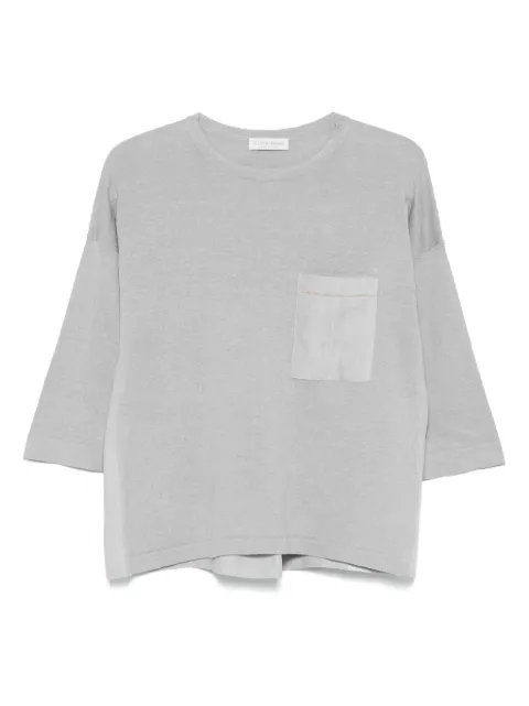 Le Tricot Perugia fine-knit T-shirt
