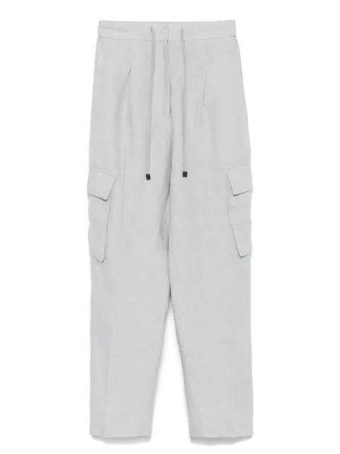 Le Tricot Perugia linen cargo trousers