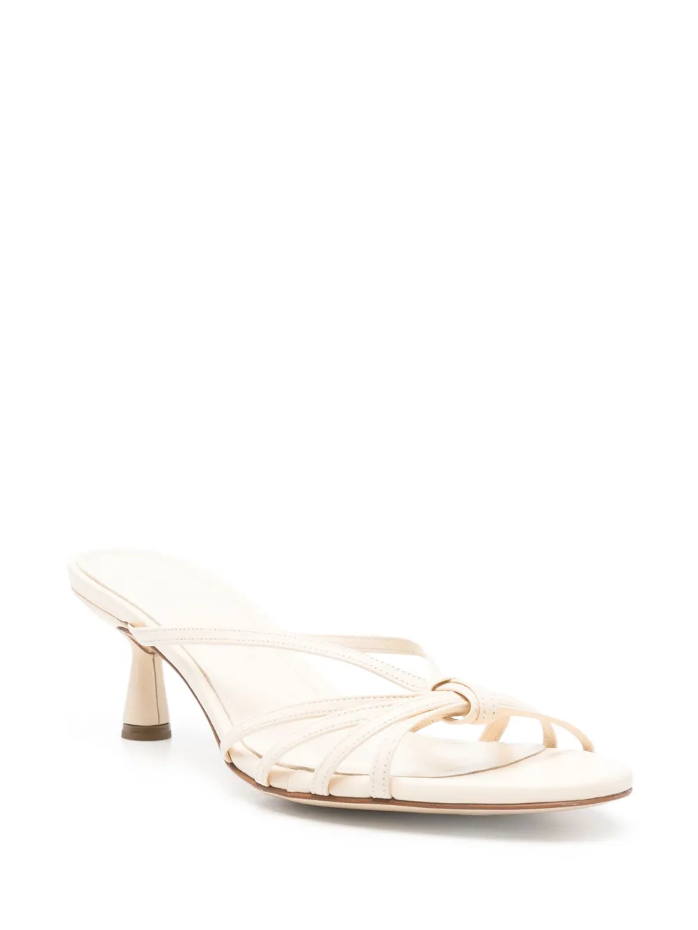 Aeyde 50mm leather sandals - Beige