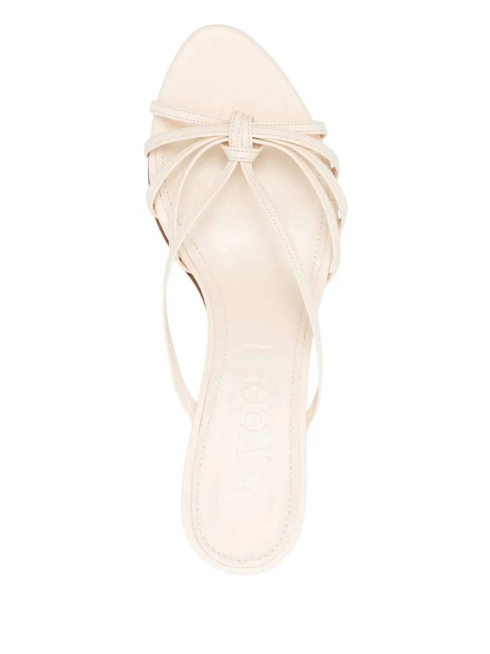 Aeyde 50mm leather sandals Neutrals