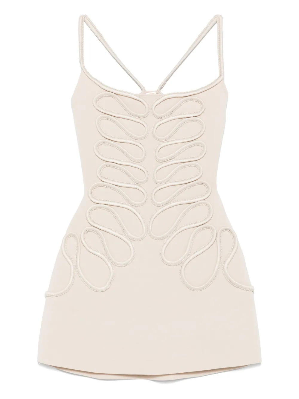 Cult Gaia Aimee mini-jurk Beige