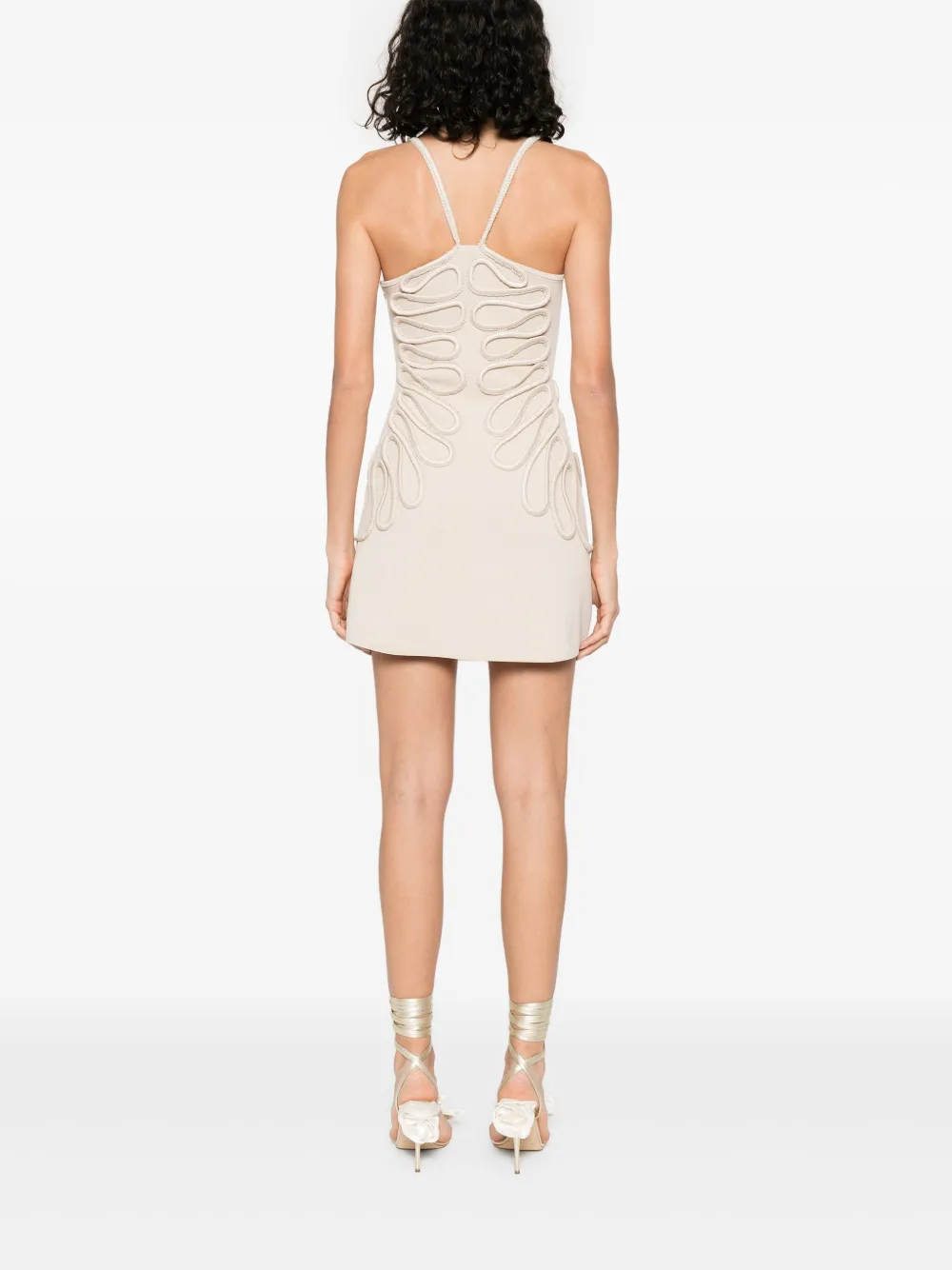 Cult Gaia Aimee mini-jurk Beige