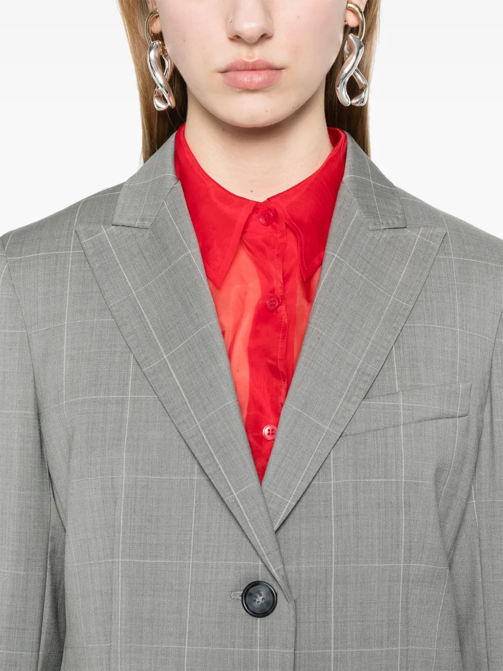 Max Mara Panno blazer Grijs