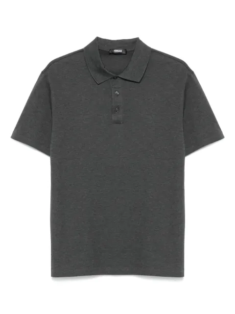 Versace playera tipo polo de piqué