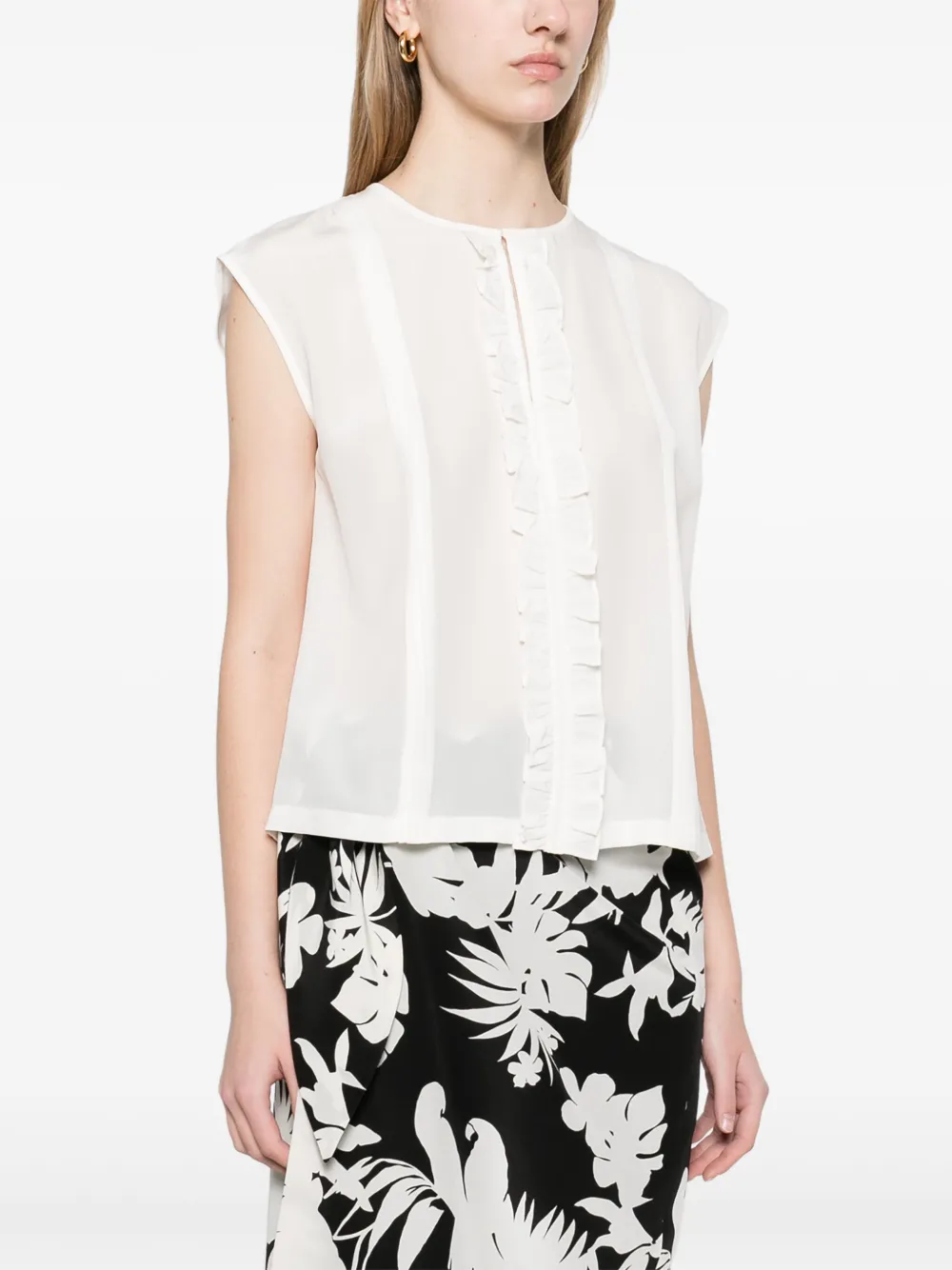 Max Mara Matilde blouse Wit