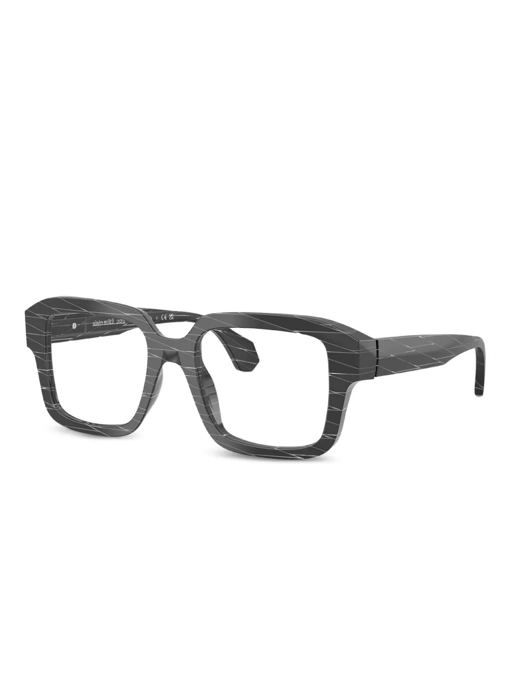 Alain Mikli rhombus-pattern square glasses | Men | Image 2