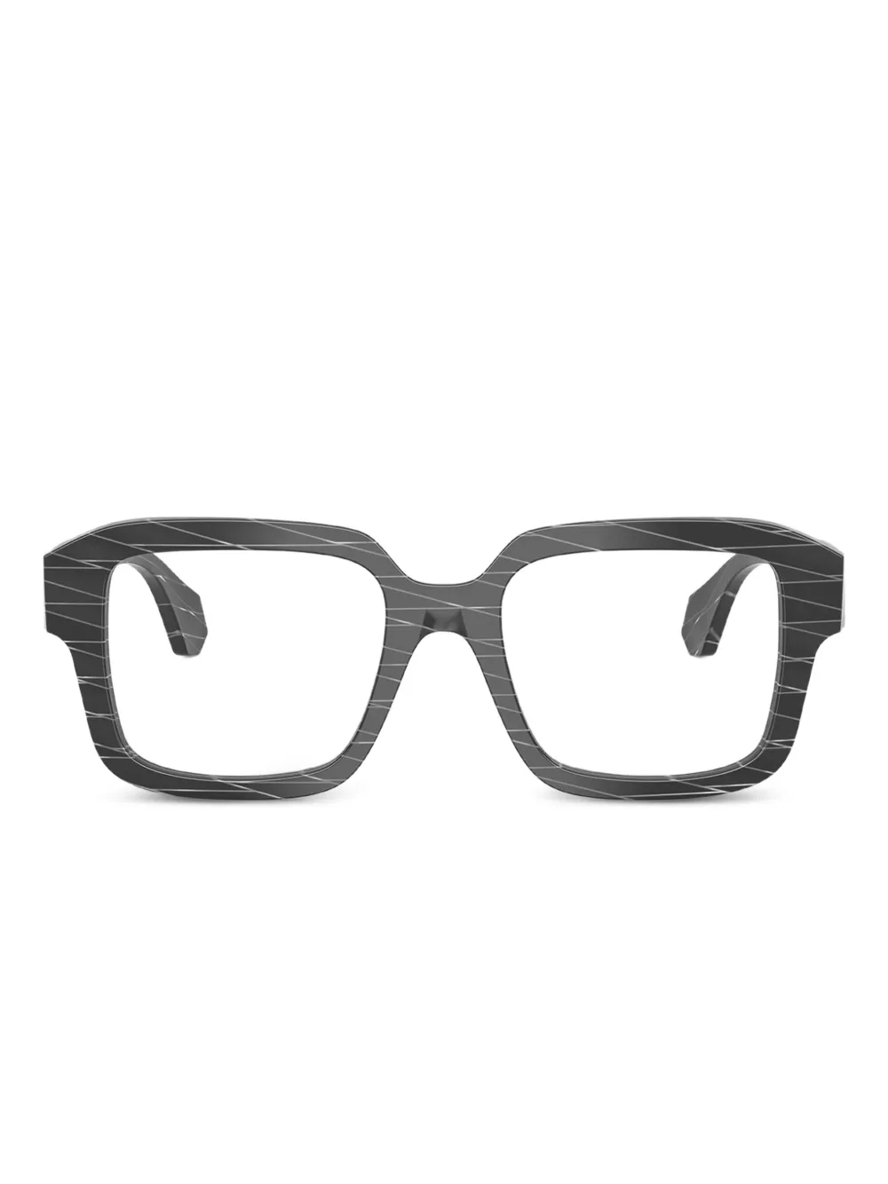 Alain Mikli rhombus-pattern square glasses | Black | Image 1
