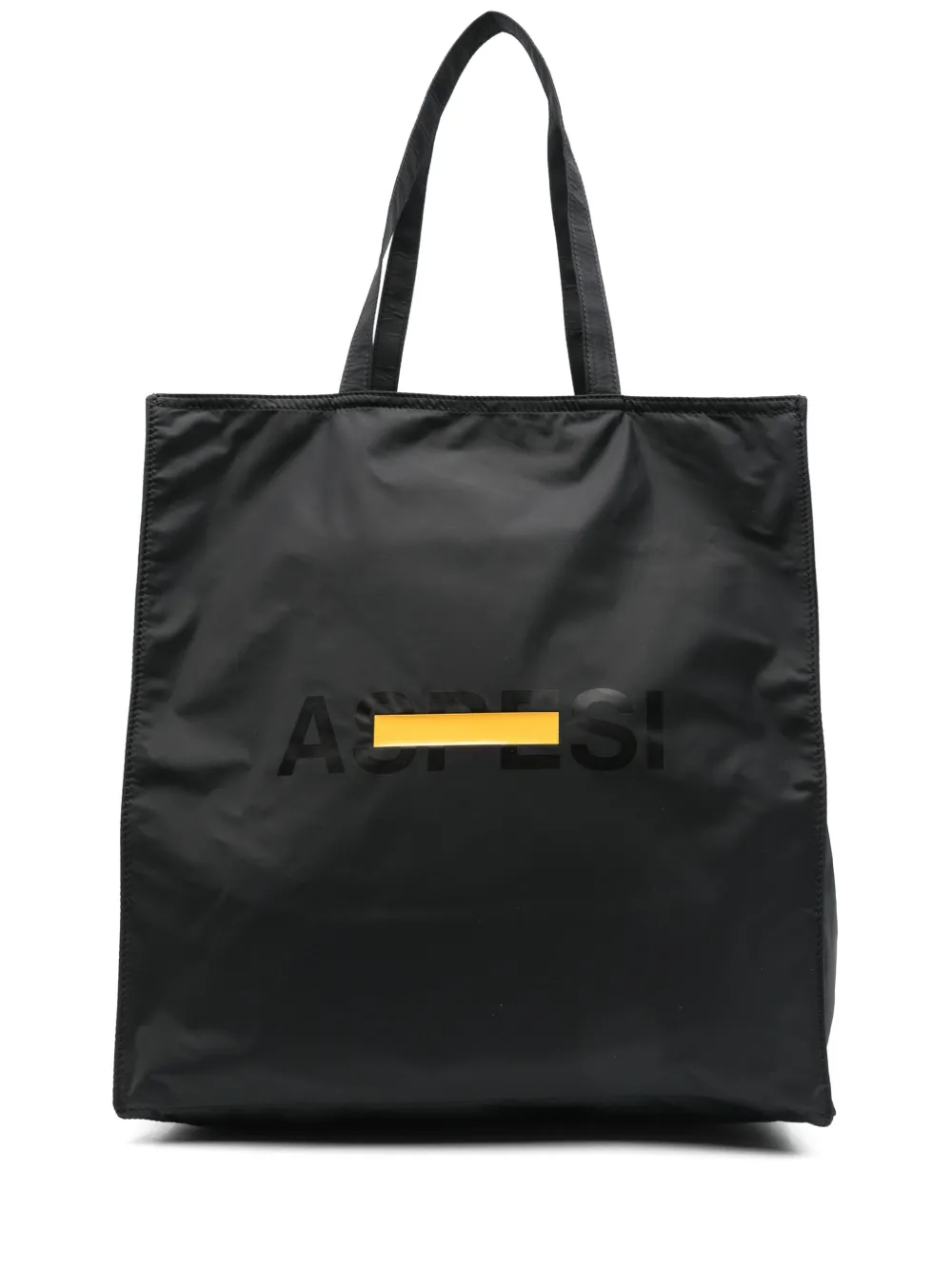 logo-print tote bag