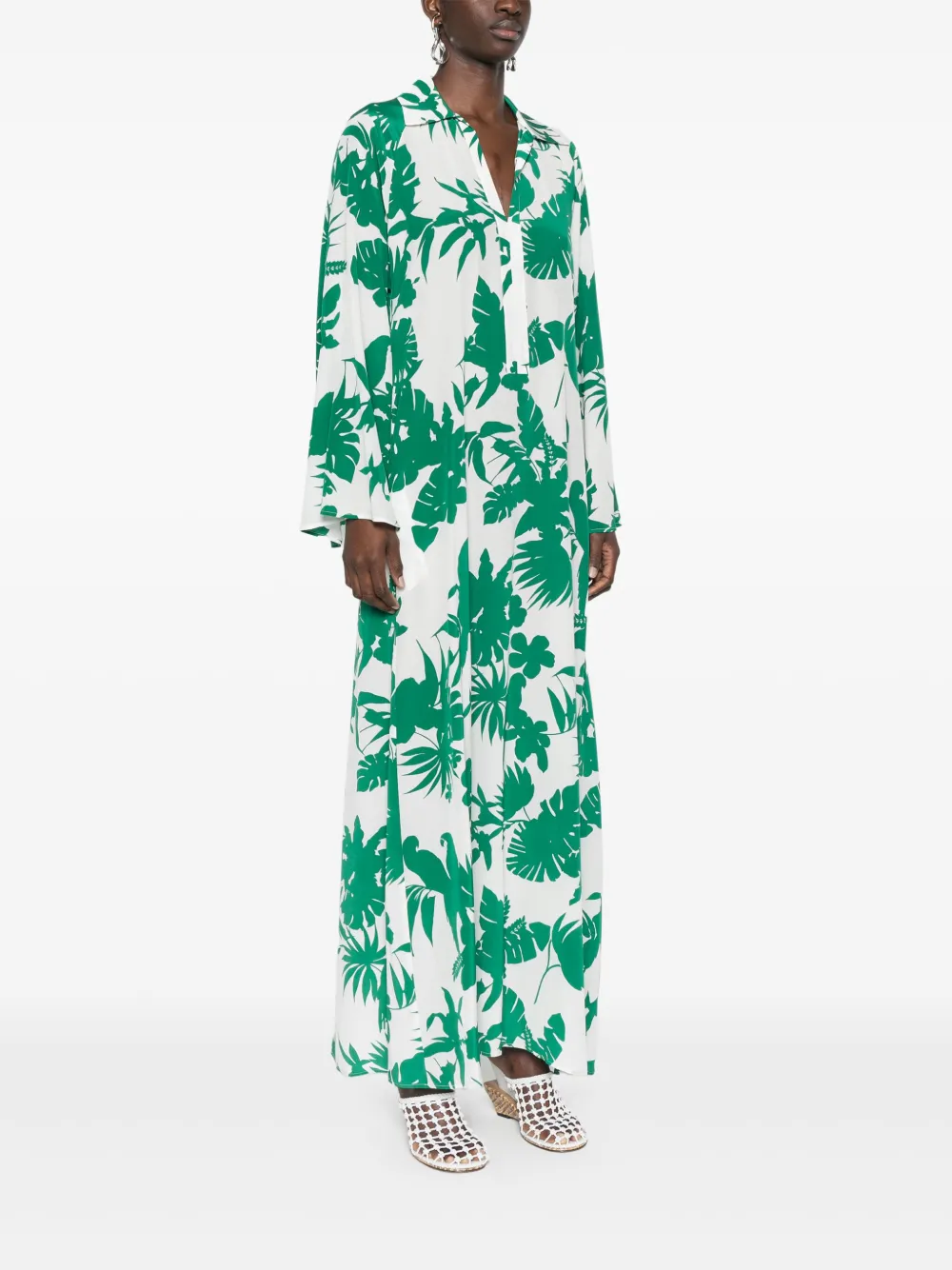 Max Mara Livrea maxi-jurk Groen