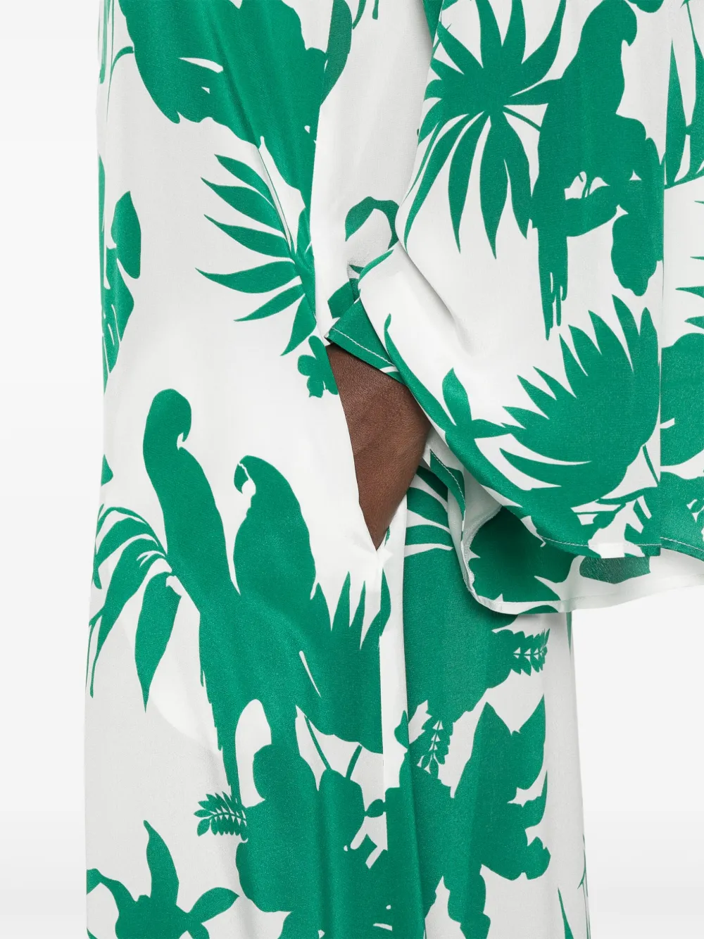 Max Mara Livrea maxi-jurk Groen