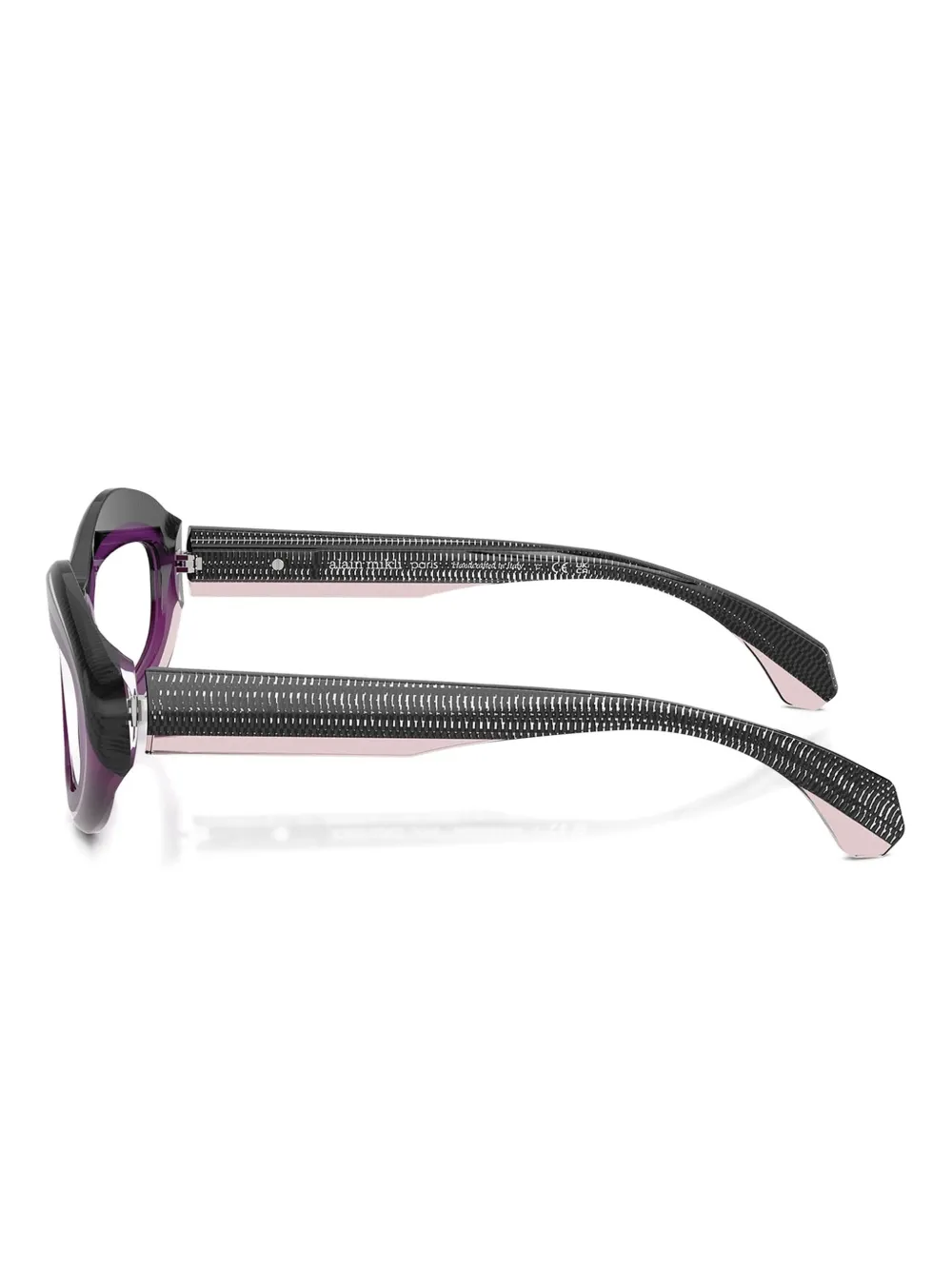  Alain Mikli Oval-frame Glasses - Purple 