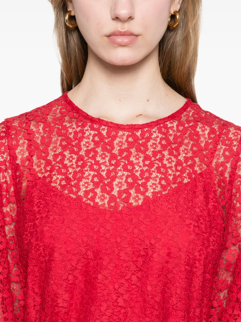 Max Mara Elettra midi-jurk Rood