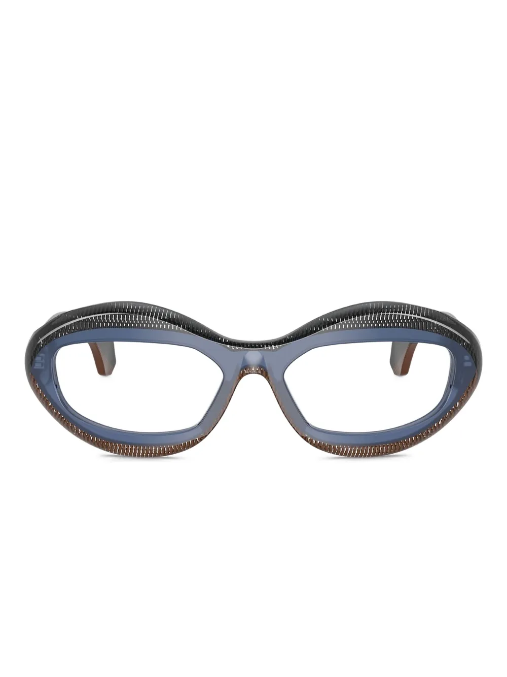 Alain Mikli lentes con armazón ovalada | azul | Image 1