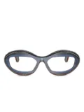 Alain Mikli oval-frame glasses - Blue