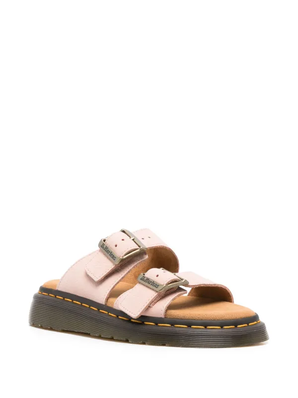 【Dr.Martens】JOSEF サンダル PINK Josef Nubuck Leather Slide Sandals in Fuchsia Pink | Dr. Martens