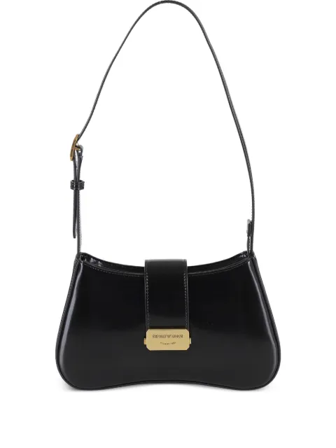 Emporio Armani logo-engraved shoulder bag 