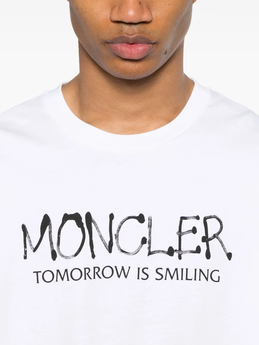Moncler T-shirt met lange mouwen Wit