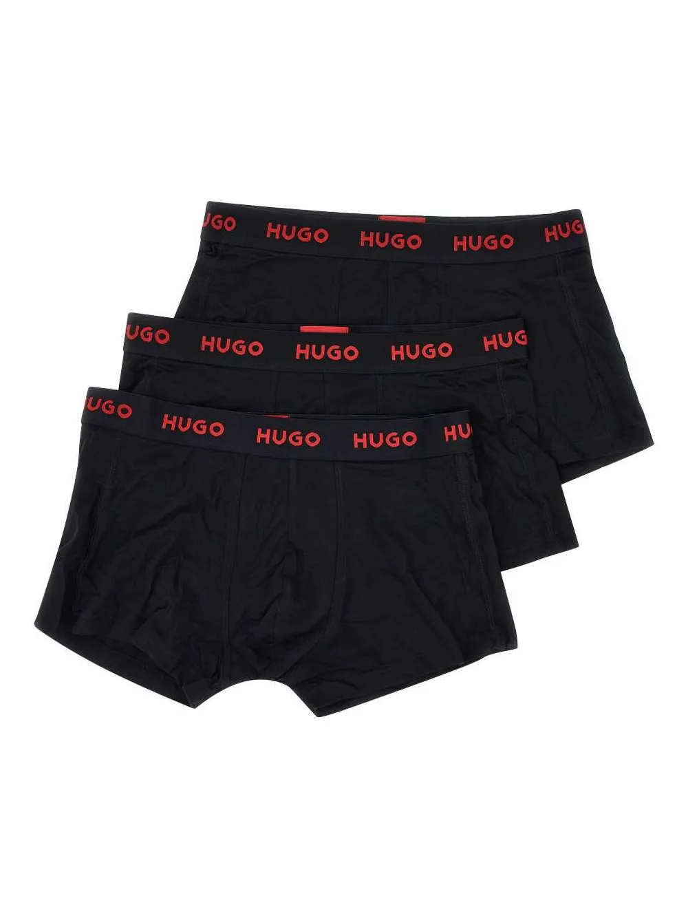 HUGO logo-waistband briefs (pack of three) | Black | Image 1