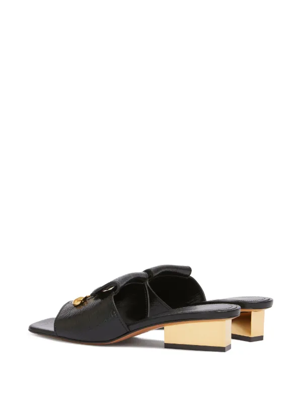 【送料&関税込】Marni Black Leather Sandals Marni Leather Sandals | Black | FARFETCH