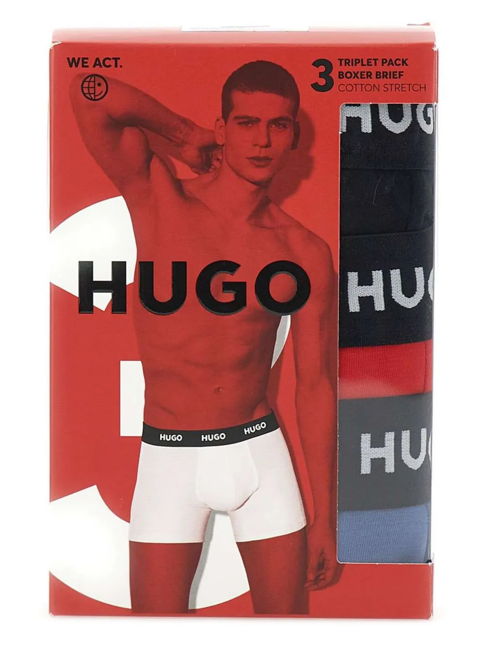 HUGO logo-waistband briefs (pack of three) | Image 2
