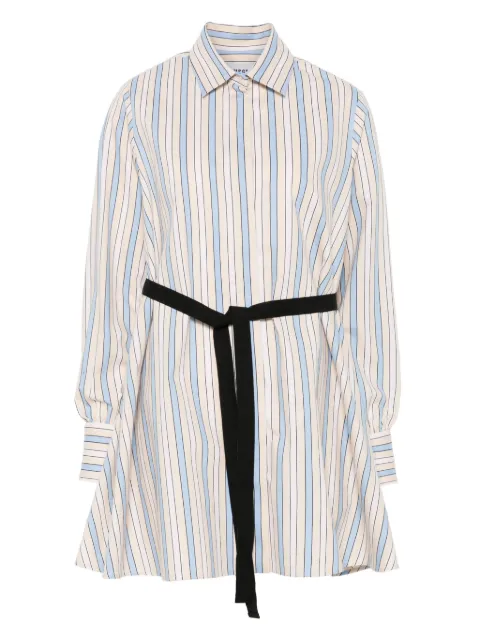 MSGM vestido corto con rayas estampadas
