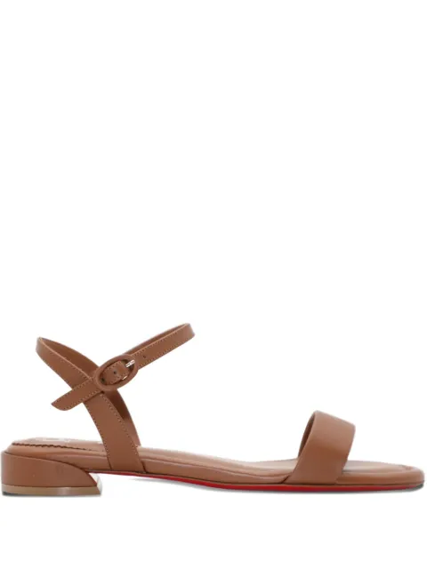 Christian Louboutin sandalias con tiras cruzadas y tacón bajo