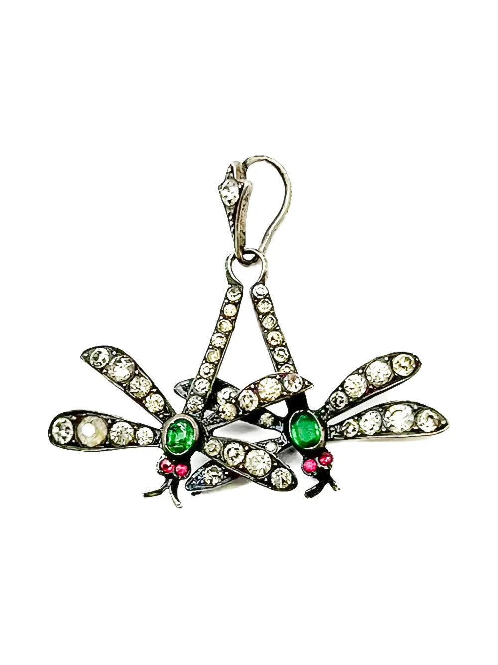 Jennifer Gibson Jewellery 1920s Dragonfly ペンダント - シルバートーン Jennifer Gibson Jewellery 1920s Dragonfly ペンダント - シルバートーン