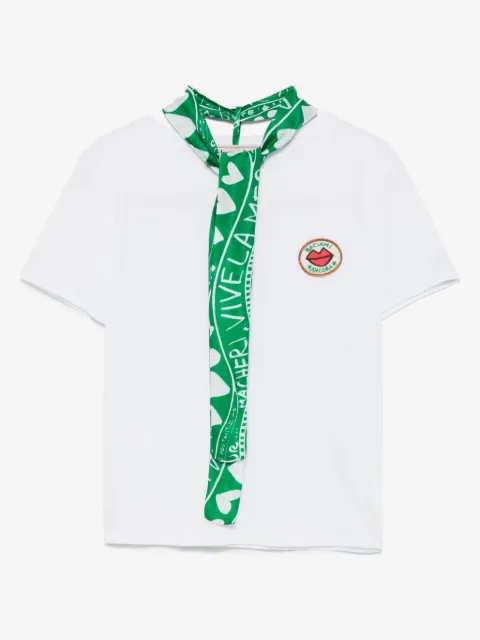 alessandro enriquez T-shirt med tørklædedetalje