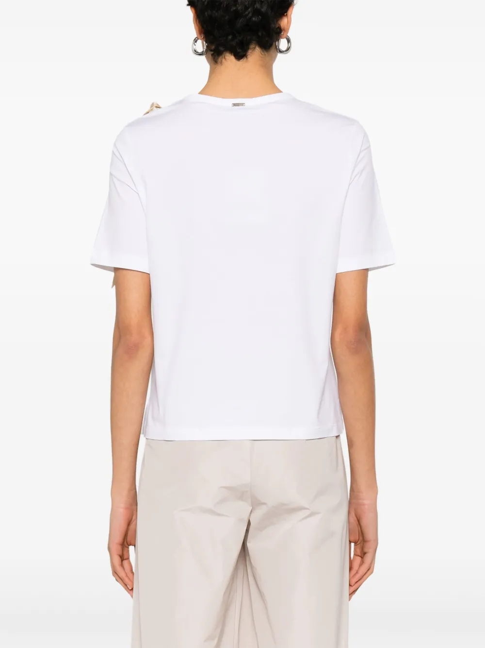 Herno Lichtgewicht jersey T-shirt Wit