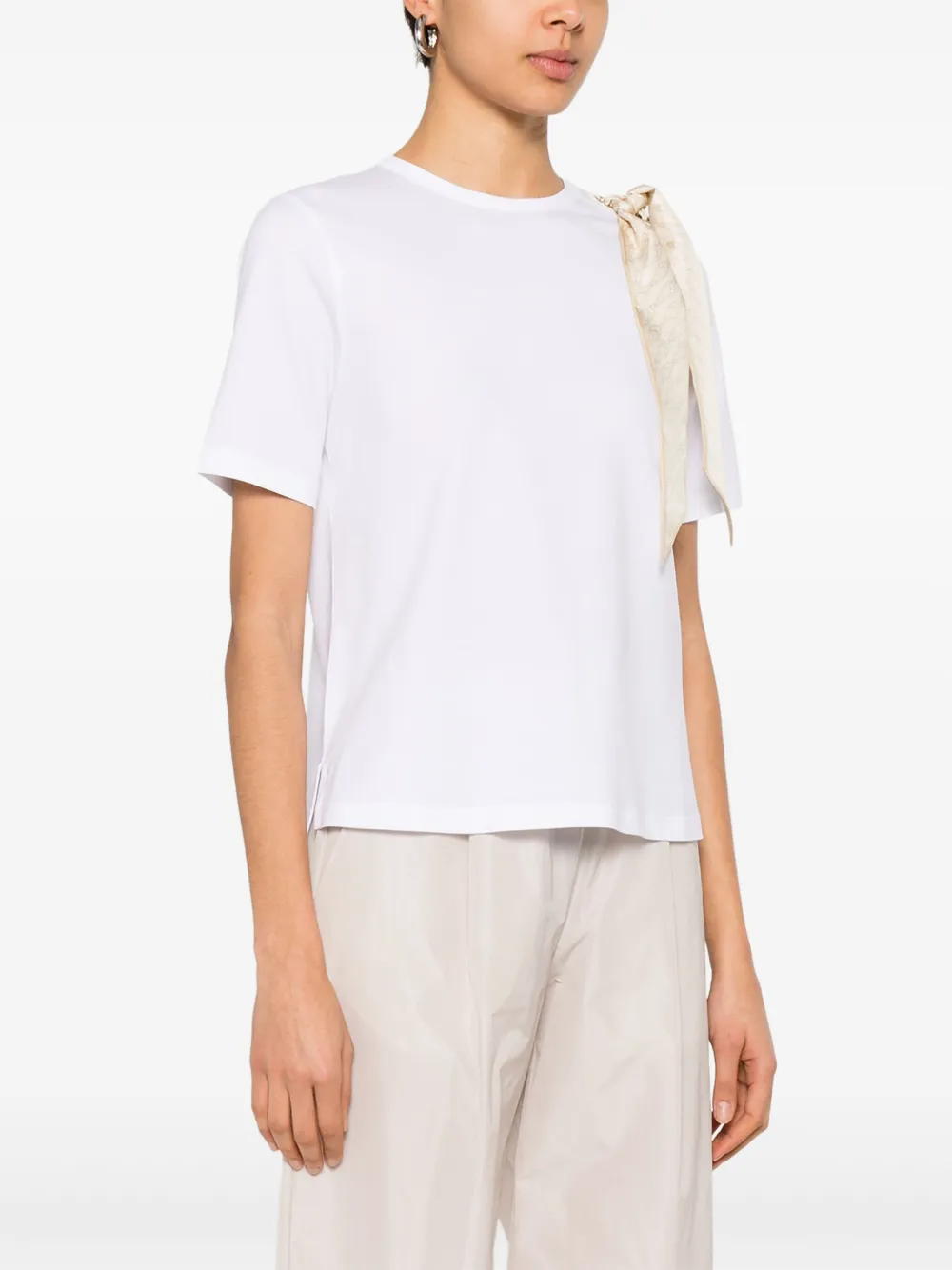 Herno Lichtgewicht jersey T-shirt Wit