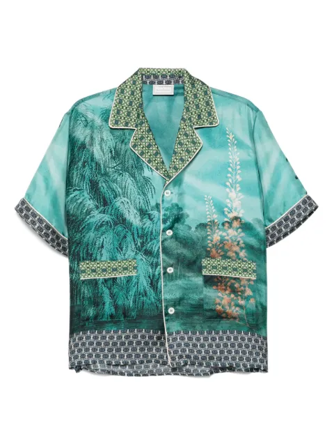 Pierre-Louis Mascia camisa de seda Aloe