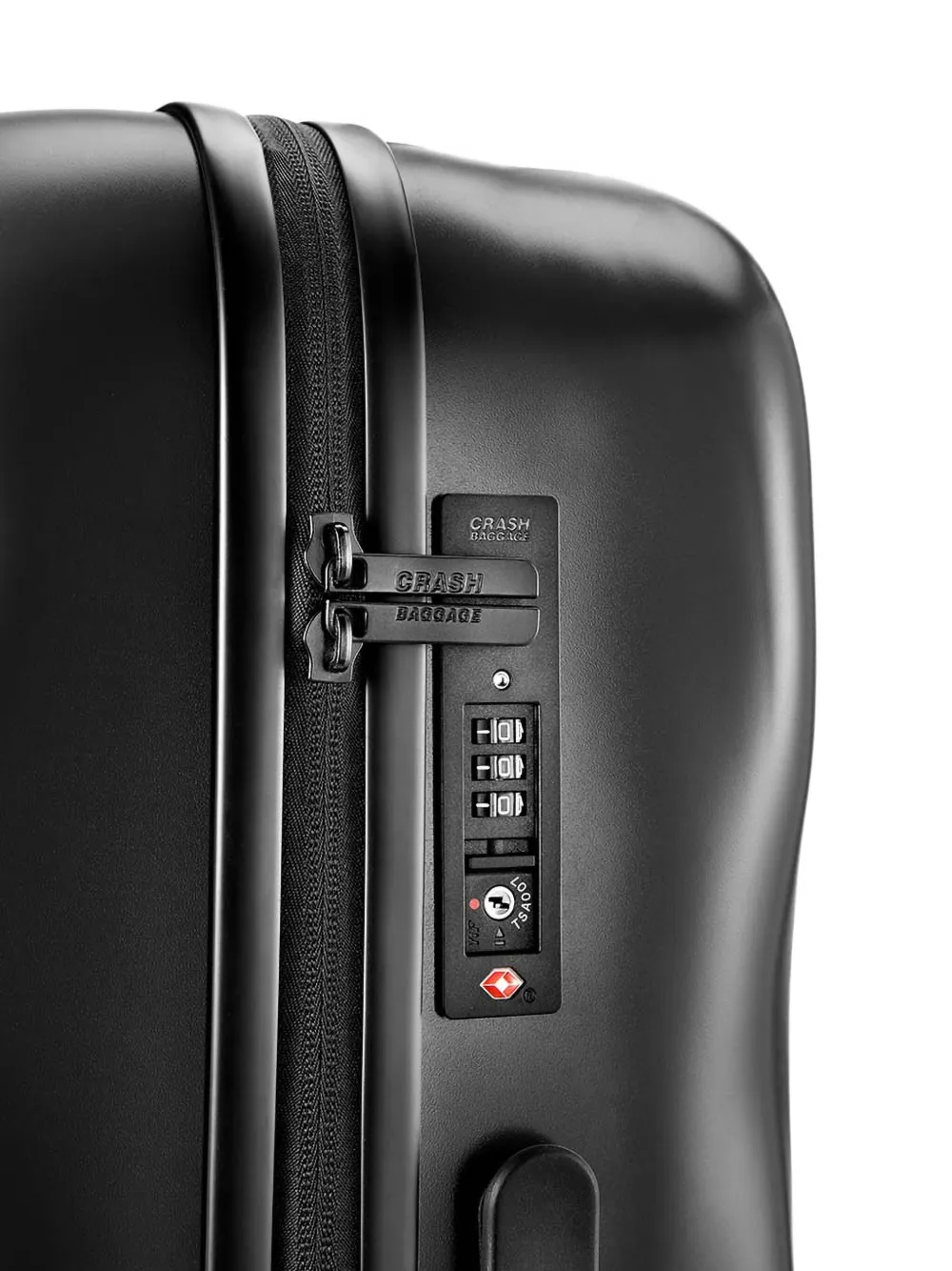 Crash Baggage Logo-detail Suitcase In Black