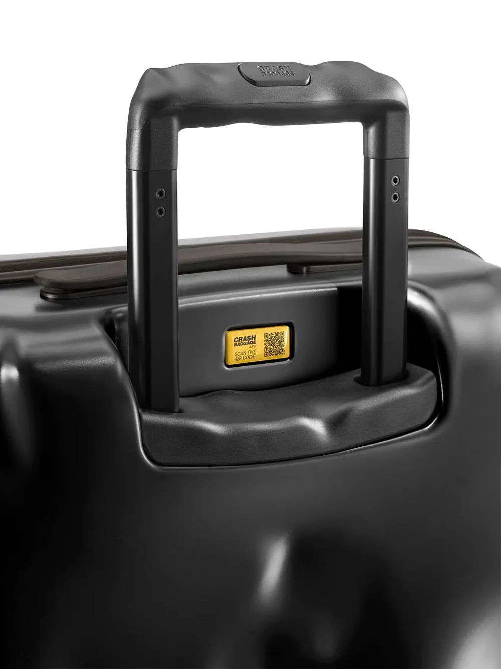 Crash Baggage Koffer met logodetail Zwart