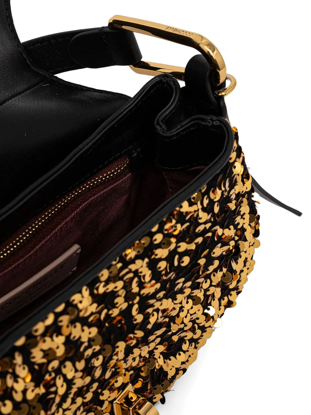 Coccinelle Magie Paillettes crossbodytas Zwart