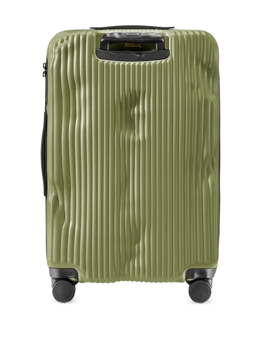 Crash Baggage Medium Stripe reistas met geribbelde textuur Groen