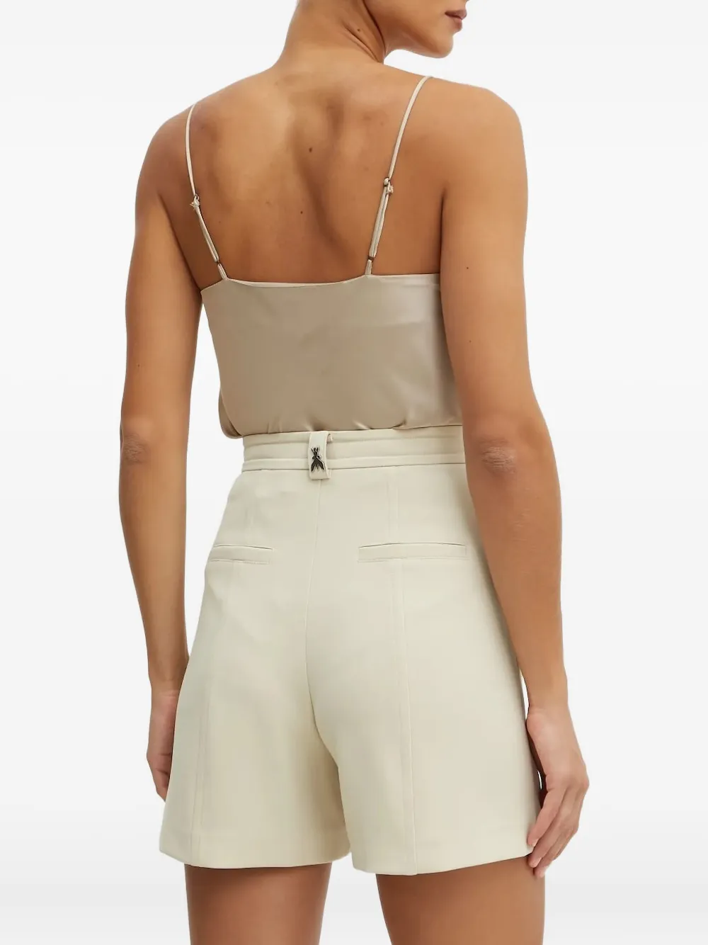 Patrizia Pepe High-waisted Shorts In Neutral