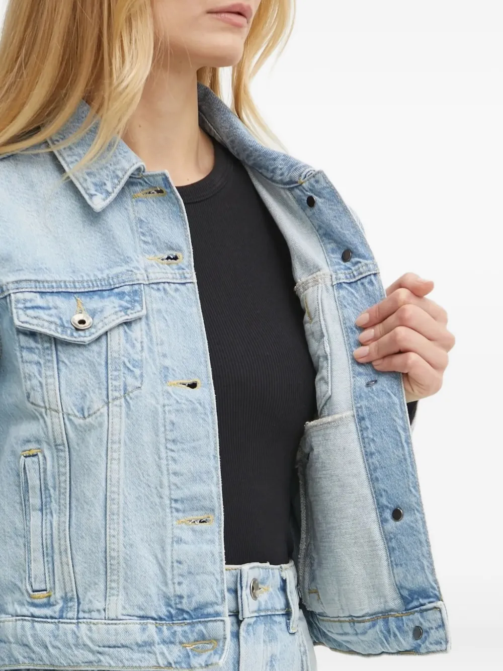 Patrizia Pepe Essential Jacket In Blue