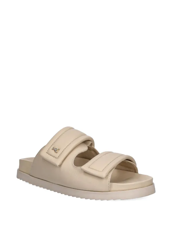 Patrizia Pepe double-strap Slide Sandals Neutrals FARFETCH EG