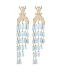 Patrizia Pepe insect-shaped beaded earrings - Gold